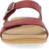 Dansko Justine Adjustable Sandal for Women – Leather Linings and Uppers for All-Day Comfort – Dual-Density EVA Footbed and Lightweight Rubber Outsole for Long-Lasting Wear(Cayenne)