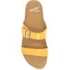 Dansko Justine Adjustable Sandal for Women – Leather Linings and Uppers for All-Day Comfort – Dual-Density EVA Footbed and Lightweight Rubber Outsole for Long-Lasting Wear(Yellow)