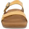 Dansko Justine Adjustable Sandal for Women – Leather Linings and Uppers for All-Day Comfort – Dual-Density EVA Footbed and Lightweight Rubber Outsole for Long-Lasting Wear(Yellow)