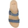 Dansko Justine Adjustable Sandal for Women – Leather Linings and Uppers for All-Day Comfort – Dual-Density EVA Footbed and Lightweight Rubber Outsole for Long-Lasting Wear(Marine)