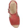 Dansko Laverne Peep-Toe Sandals for Women – T-Strap Design with Stain Resistant Nubuck Leathers(Paprika)