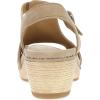 Dansko Laverne Peep-Toe Sandals for Women – T-Strap Design with Stain Resistant Nubuck Leathers(Sand)