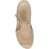 Dansko Laverne Peep-Toe Sandals for Women – T-Strap Design with Stain Resistant Nubuck Leathers(Sand)