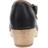 Dansko Lilah Mary Jane Clog for Women – Linings from Recycled Materials and Leather for Breathability- Lightweight Rubber Outsole for Long-Lasting Wear(Black)