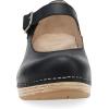 Dansko Lilah Mary Jane Clog for Women – Linings from Recycled Materials and Leather for Breathability- Lightweight Rubber Outsole for Long-Lasting Wear(Black)
