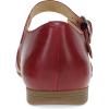 Dansko Liv D’Orsay Mary Jane Flats for Women – Arch Support, Soft Leather, Adjustable Buckle, All-Day Comfort, Quality Construction(Red)
