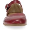 Dansko Liv D’Orsay Mary Jane Flats for Women – Arch Support, Soft Leather, Adjustable Buckle, All-Day Comfort, Quality Construction(Red)