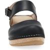 Dansko Lucia Closed-Toe Sandals for Women – Linings from Recycled Materials and Leather for Breathability- Lightweight Rubber Outsole for Long-Lasting Wear(Black)