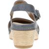 Dansko Lucia Closed-Toe Sandals for Women – Linings from Recycled Materials and Leather for Breathability- Lightweight Rubber Outsole for Long-Lasting Wear(Denim)