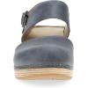 Dansko Lucia Closed-Toe Sandals for Women – Linings from Recycled Materials and Leather for Breathability- Lightweight Rubber Outsole for Long-Lasting Wear(Denim)