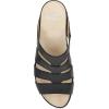 Dansko Lyndi Slide Sandals for Women – Caged-Style Design with Leather Uppers and Lightweight Rubber Outsole(Black)