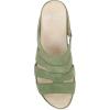 Dansko Lyndi Slide Sandals for Women – Caged-Style Design with Leather Uppers and Lightweight Rubber Outsole(Jade)