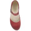 Dansko Mae Mary Jane for Women – Dual-Density Cork/EVA Midsole and Lightweight Rubber Outsole Provide Durable and Comfortable Ride on Patented Stapled Construction(Red)