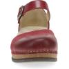 Dansko Mae Mary Jane for Women – Dual-Density Cork/EVA Midsole and Lightweight Rubber Outsole Provide Durable and Comfortable Ride on Patented Stapled Construction(Red)