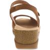 Dansko Marcy Slip-On Wedge Sandal for Women – Comfortable Wedge Shoes with Arch Support -Adjustable Hook & Loop Strap – Versatile Casual to Dressy Footwear – Lightweight Rubber Outsole(Tan)