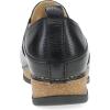 Dansko Meara Slip-On Shoe for Women – Dual-Density Cork/EVA Midsole and Lightweight Rubber Outsole Provide Durable and Comfortable Ride on Patented Stapled Construction(Black)