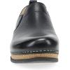 Dansko Meara Slip-On Shoe for Women – Dual-Density Cork/EVA Midsole and Lightweight Rubber Outsole Provide Durable and Comfortable Ride on Patented Stapled Construction(Black)