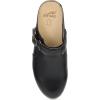 Dansko Millie Women’s Slingback Swivel Strap Leather Clogs –Slip-Resistant Work and Dress Clog with Arch Support & Cushioned Footbed(Black)