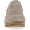 Dansko Muriel Women’s Quilted Suede Ankle Bootie –Cozy Slip-On Boot with Cushioned Cork Midsole and Lightweight Rubber Outsole(Taupe)