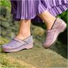 Dansko Professional Glitter Slip-On Clogs for Women – Rocker Sole and Arch Support for Comfort – Shiny and Stylish Glitter Uppers(Lilac)