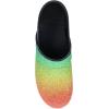 Dansko Professional Glitter Slip-On Clogs for Women – Rocker Sole and Arch Support for Comfort – Shiny and Stylish Glitter Uppers(Rainbow)