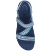 Dansko Rayna Fully Adjustable Sport Sandal for Women – Lightweight EVA Midsole and Rubber Outsole – Natural Arch Technology for Added Support – Hook and Loop Closure(Blue Multi)