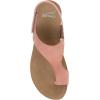 Dansko Reece Sandal for Women – Memory Foam and Cork Footbed for Comfort and Arch Support – Lightweight Rubber Outsole for Long-Lasting Wear with Hook & Loop Strap(Rose)