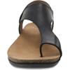 Dansko Reece Sandal for Women – Memory Foam and Cork Footbed for Comfort and Arch Support – Lightweight Rubber Outsole for Long-Lasting Wear with Hook & Loop Strap(Black Full Grain)