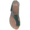Dansko Reece Sandal for Women – Memory Foam and Cork Footbed for Comfort and Arch Support – Lightweight Rubber Outsole for Long-Lasting Wear with Hook & Loop Strap(Green)