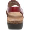 Dansko Reece Sandal for Women – Memory Foam and Cork Footbed for Comfort and Arch Support – Lightweight Rubber Outsole for Long-Lasting Wear with Hook & Loop Strap(Cinnabar)