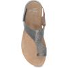 Dansko Reece Sandal for Women – Memory Foam and Cork Footbed for Comfort and Arch Support – Lightweight Rubber Outsole for Long-Lasting Wear with Hook & Loop Strap(Pewter)