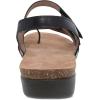 Dansko Roslyn Sandal for Women – Memory Foam and Cork Footbed for Comfort and Arch Support – Lightweight Rubber Outsole for Long-Lasting Wear –Versatile Casual to Dressy Footwear(Black)