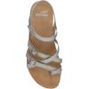 Dansko Roslyn Sandal for Women – Memory Foam and Cork Footbed for Comfort and Arch Support – Lightweight Rubber Outsole for Long-Lasting Wear –Versatile Casual to Dressy Footwear(Antique Silver)