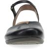 Dansko Rowan Sandal for Women – Memory Foam and Cork Footbed for Comfort and Arch Support – Lightweight Rubber Outsole for Long-Lasting Wear – Versatile Casual to Dressy Footwear(Black Waxy)