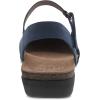 Dansko Rowan Sandal for Women – Memory Foam and Cork Footbed for Comfort and Arch Support – Lightweight Rubber Outsole for Long-Lasting Wear – Versatile Casual to Dressy Footwear(Navy)