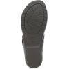 Dansko Rylee Sandal for Women – Memory Foam and Cork Footbed for Comfort and Arch Support – Lightweight Rubber Outsole for Long-Lasting Wear(Black Leather)