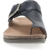 Dansko Rylee Sandal for Women – Memory Foam and Cork Footbed for Comfort and Arch Support – Lightweight Rubber Outsole for Long-Lasting Wear(Black Leather)