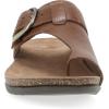 Dansko Rylee Sandal for Women – Memory Foam and Cork Footbed for Comfort and Arch Support – Lightweight Rubber Outsole for Long-Lasting Wear(Brown Leather)