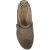 Dansko Sallie Women’s Comfort Shoe – Padded Leather Upper, Adjustable Hook and Loop Vamp, Comfort Foam Footbed with Arch Support, Slip Resistant Outsole(Stone)