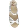 Dansko Season Stylish Sandal for Women – Lightweight with Added Arch Support – Durable PU Outsole for Long-Lasting Wear and Comfort(Silver Metallic)
