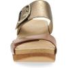 Dansko Shannon Slip-On Wedge Sandal for Women – Cork/EVA Wedge with Arch Support -Fully Adjustable Straps-Versatile Casual to Dressy Footwear(Gold Tan)