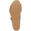 Dansko Shannon Slip-On Wedge Sandal for Women – Cork/EVA Wedge with Arch Support -Fully Adjustable Straps-Versatile Casual to Dressy Footwear(Gold Tan)