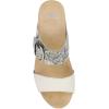 Dansko Shannon Slip-On Wedge Sandal for Women – Cork/EVA Wedge with Arch Support -Fully Adjustable Straps-Versatile Casual to Dressy Footwear(Snake Ivory)