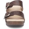 Dansko Sophie Slip-On Sandal for Women – Lightweight with Added Arch Support – Durable PU Outsole for Long-Lasting Wear and Comfort(Teak)