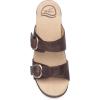 Dansko Sophie Slip-On Sandal for Women – Lightweight with Added Arch Support – Durable PU Outsole for Long-Lasting Wear and Comfort(Teak)