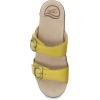 Dansko Sophie Slip-On Sandal for Women – Lightweight with Added Arch Support – Durable PU Outsole for Long-Lasting Wear and Comfort(Yellow Milled Nubuck)