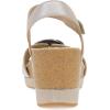 Dansko Stella Multi-Strap Wedge Sandal for Women – Cork/EVA Wedge with Arch Support -Fully Adjustable Straps-Lightweight Rubber Outsole(Pearl)