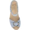 Dansko Stella Multi-Strap Wedge Sandal for Women – Cork/EVA Wedge with Arch Support -Fully Adjustable Straps-Lightweight Rubber Outsole(Sky)