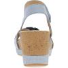 Dansko Stella Multi-Strap Wedge Sandal for Women – Cork/EVA Wedge with Arch Support -Fully Adjustable Straps-Lightweight Rubber Outsole(Sky)