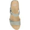Dansko Tanya Slip-On Wedge Sandal for Women – Cushioned, Contoured Footbed for All-Day Comfort and Support – Hook & Loop Strap with Buckle Detail – Lightweight Rubber Outsole(Sage)